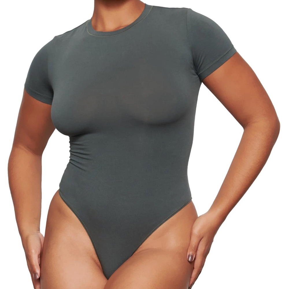 Skims cotton jersey bodysuit